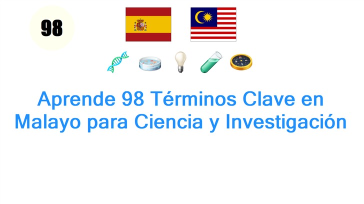 Aprende 98 Términos Clave en Malayo para Ciencia y Investigación
